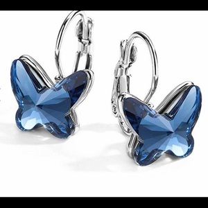 Butterfly Lever Back Earrings